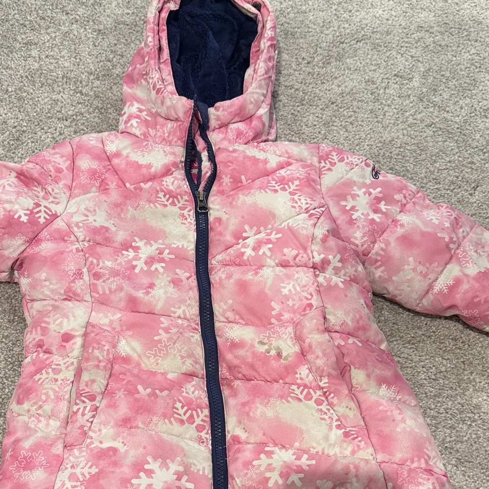 Snozu Pink and Navy Hooded Jacket